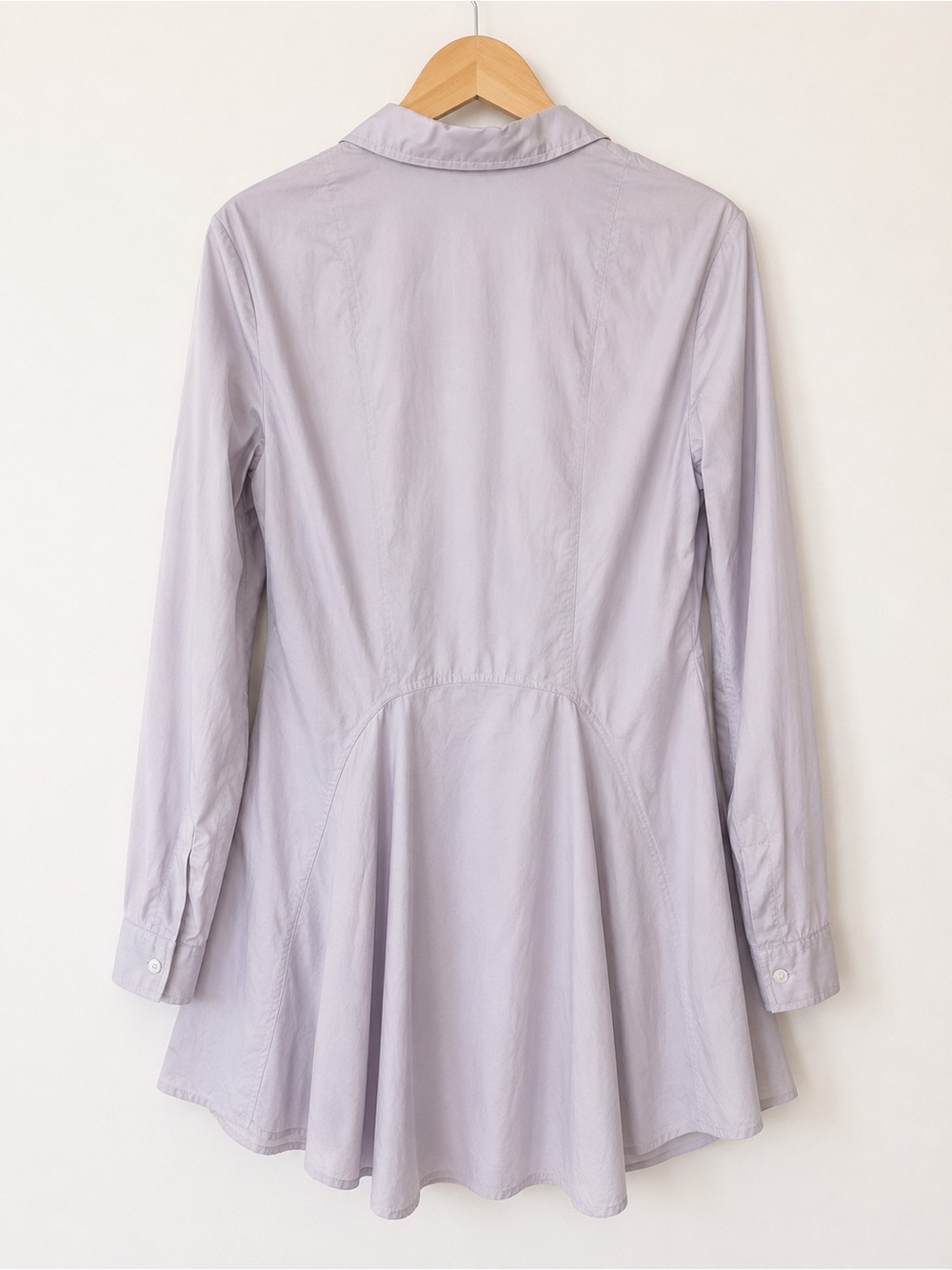 Free People Babydoll Button Front Tunic Dress Soft Lavender - Picture 3 of 8